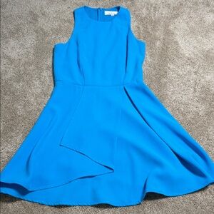 Adelyn Rae Bright Blue Sleeveless Fit-and-Flare Mini Dress